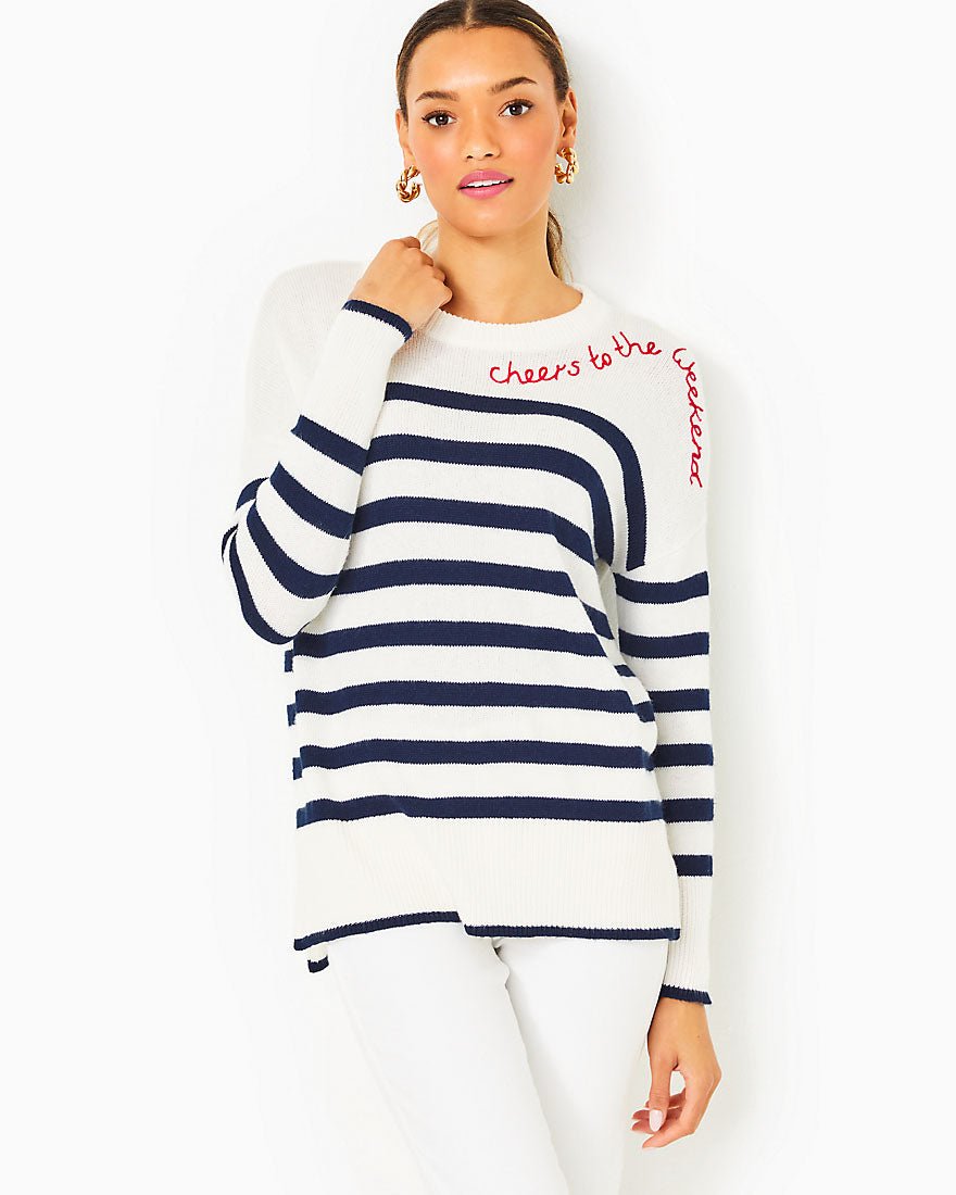 Lilly pulitzer white on sale sweater