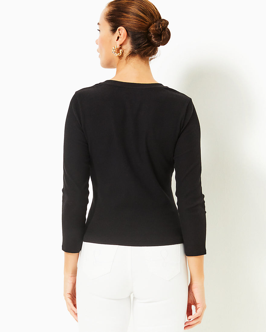 Alans Knit Top - Noir - 6