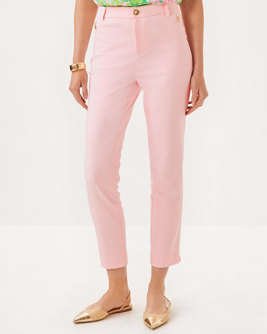 Ana High Rise Pant - Pink Muse