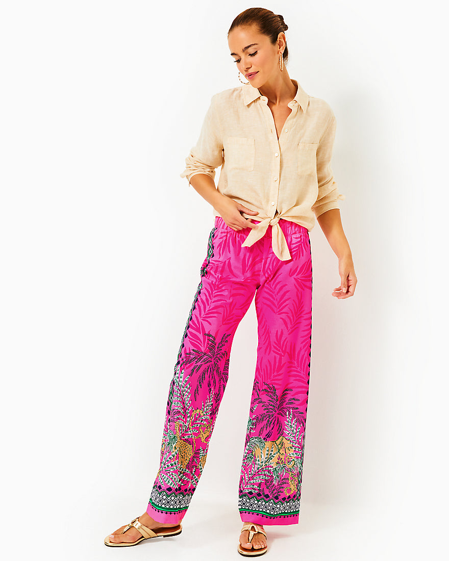 Bal Harbour Palazzo Pant - Multi Wild Side