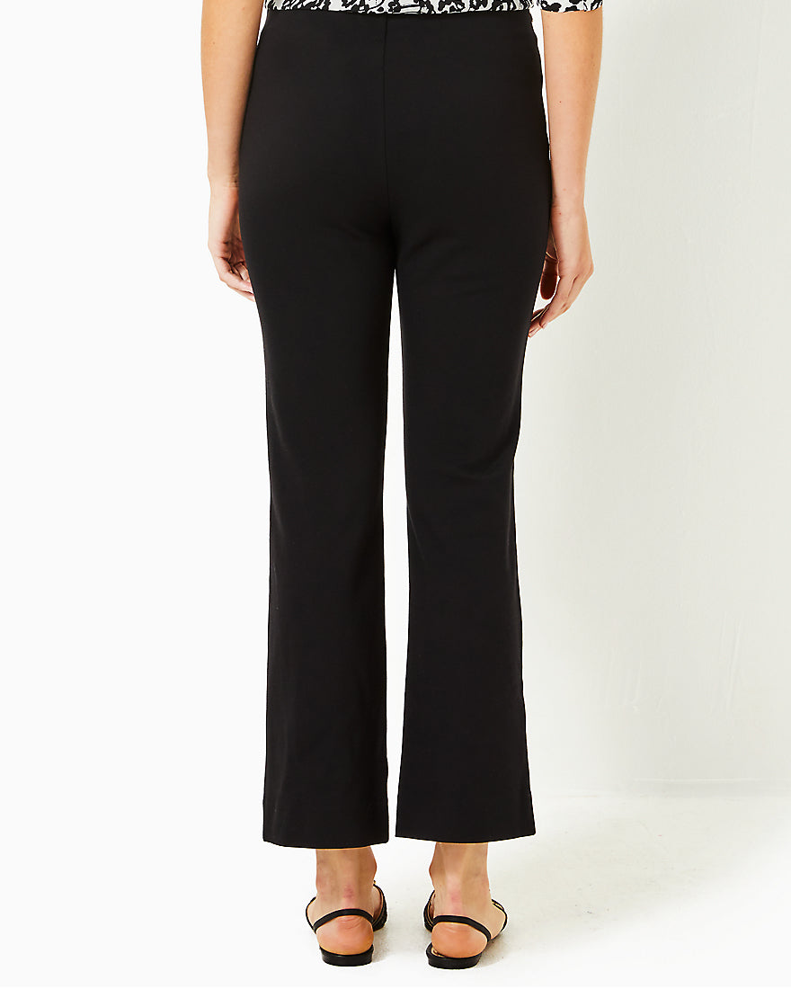 Christabel Ponte Crop Flare Pant - Noir - 2