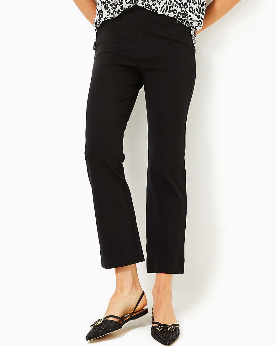 Christabel Ponte Crop Flare Pant - Noir - 3