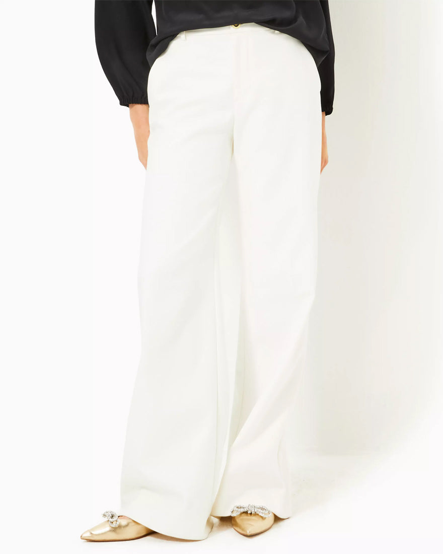 Colletti High Rise Trouser - Coconut - 3