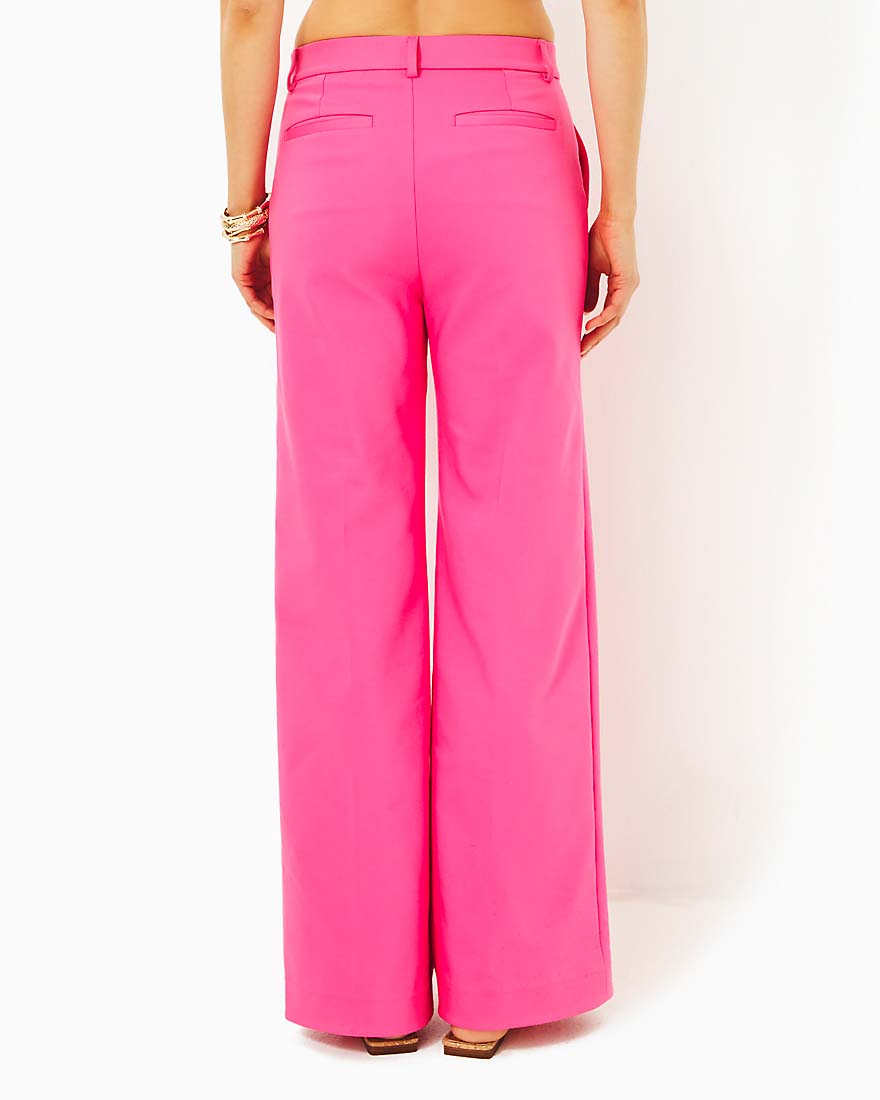 Colletti High Rise Trouser - Passion Fruit Pink - 2