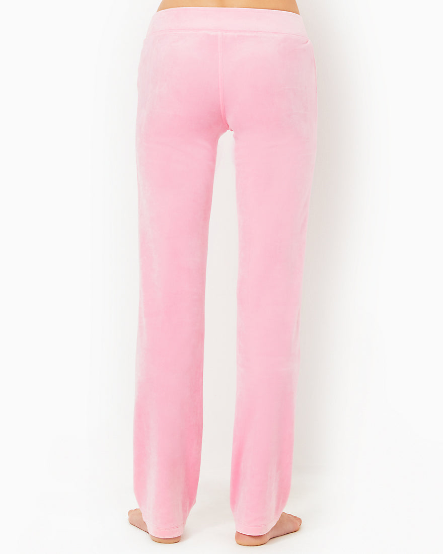 Dorsey Velour Pant - Conch Shell Pink - 2