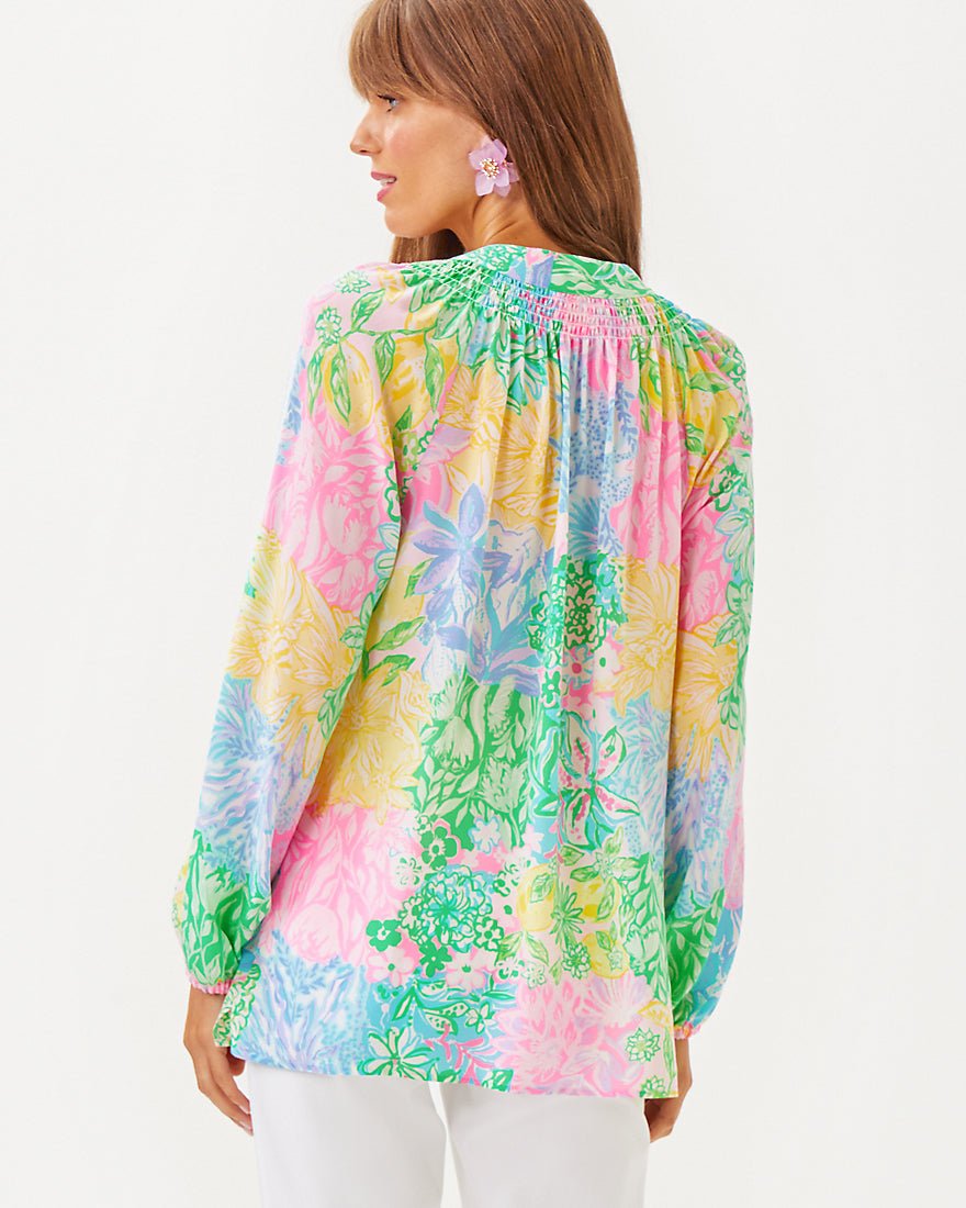 Elsa Top - Multi Bright Delight Patch