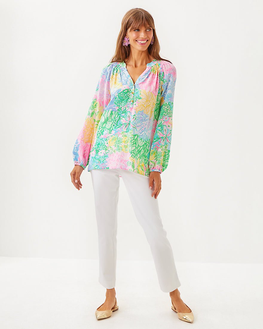 Elsa Top - Multi Bright Delight Patch