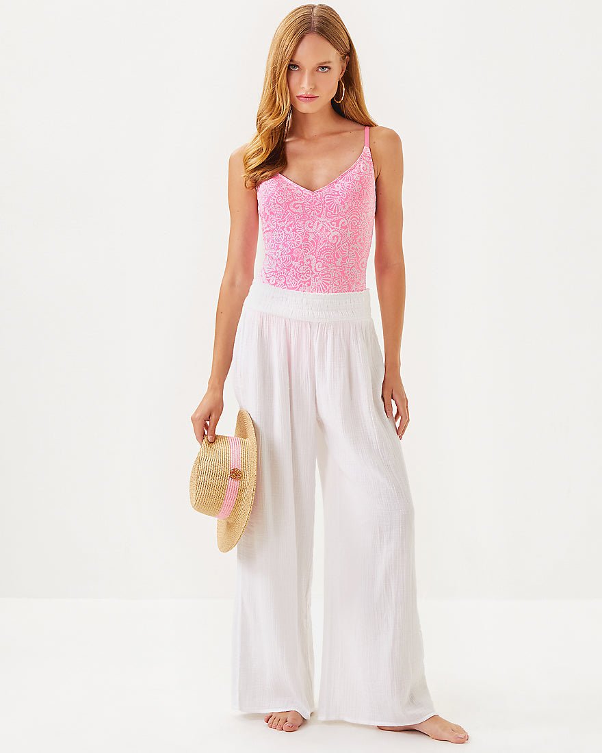 Enzo Pant Coverup - Resort White