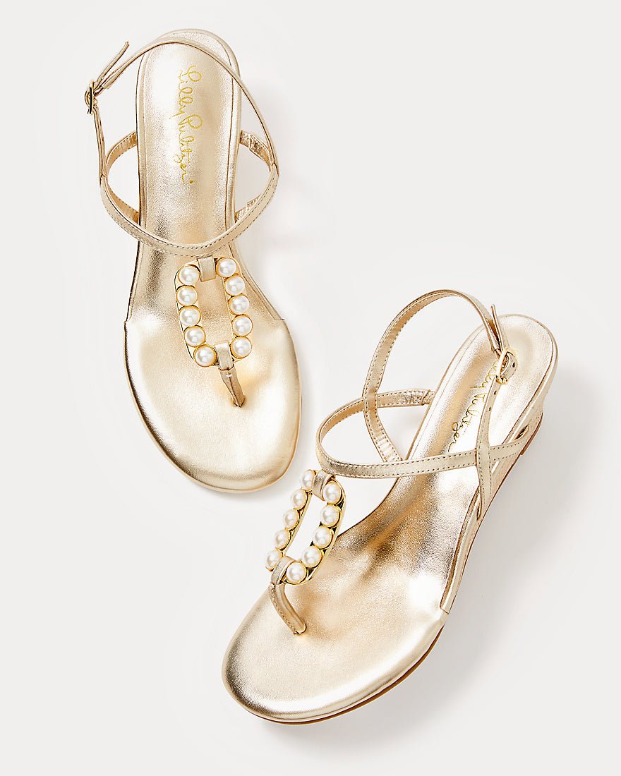 Good As Gold Pearl Wedge - Gold Metallic - 3