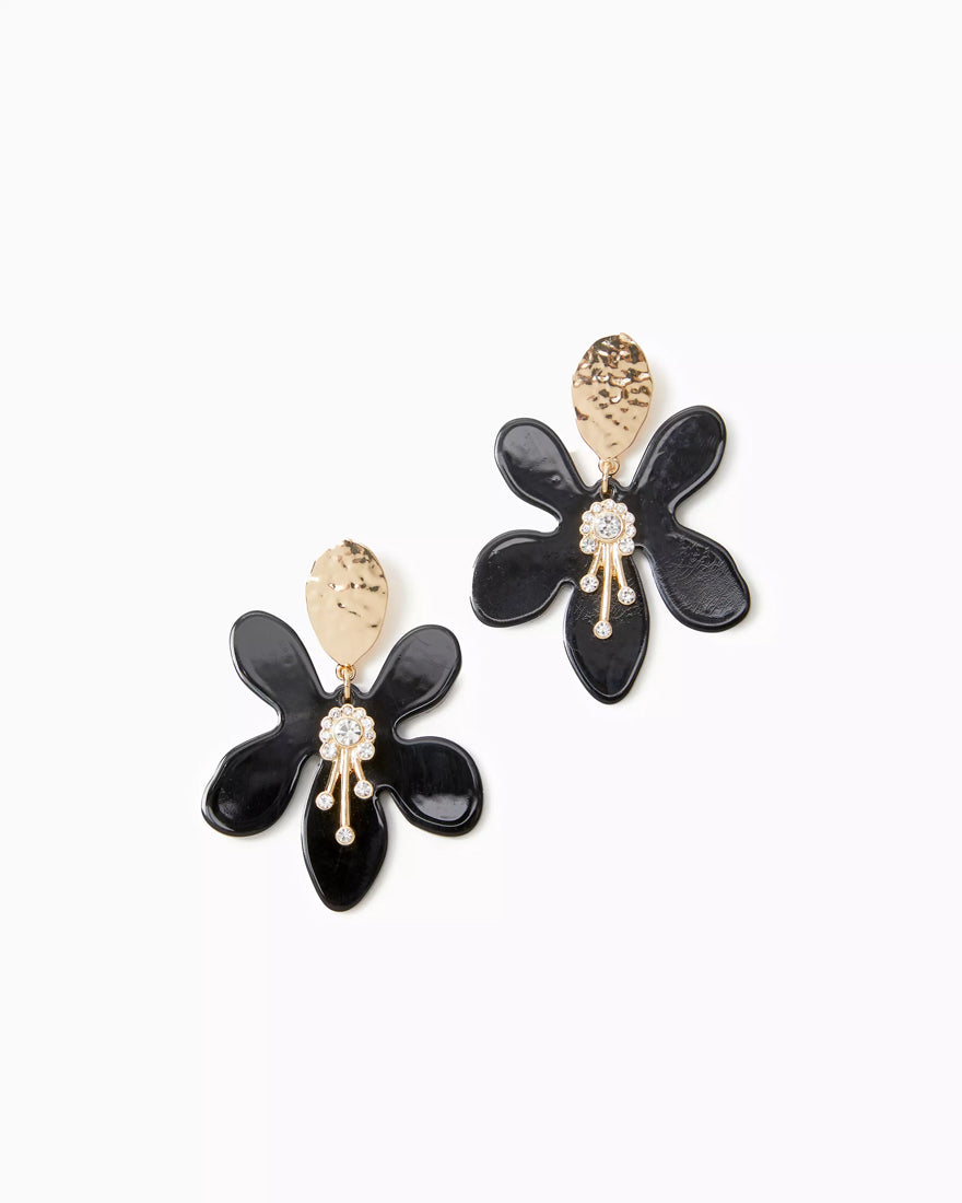 In A Flutter Earrings - Noir