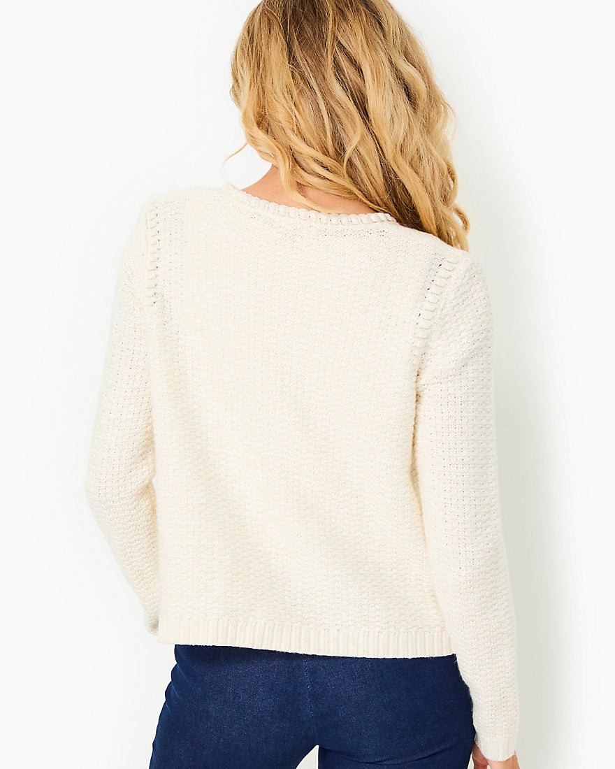 Kenton Cardigan - Coconut Metallic