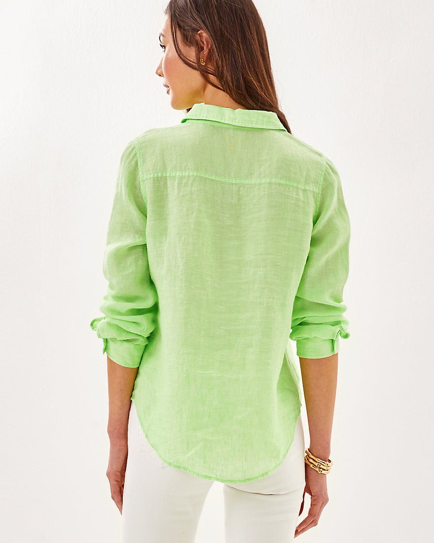 Sea View Button Down Top