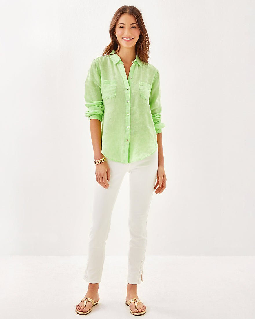 Sea View Button Down Top