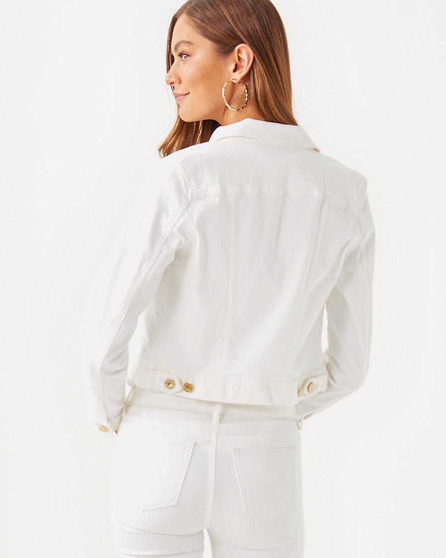 Seaspray Denim Jacket - Resort White - 2