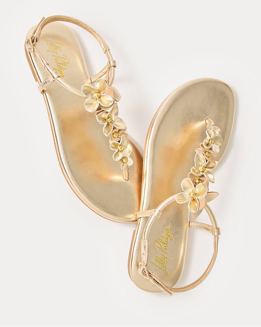 Shelley Sandal - Gold Metallic