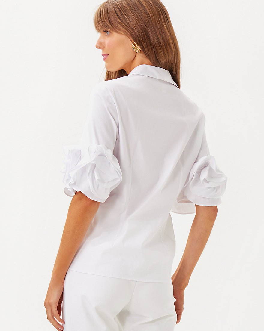 The Flower Lilly Shirt - Resort White