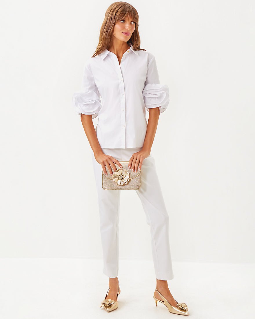 The Flower Lilly Shirt - Resort White