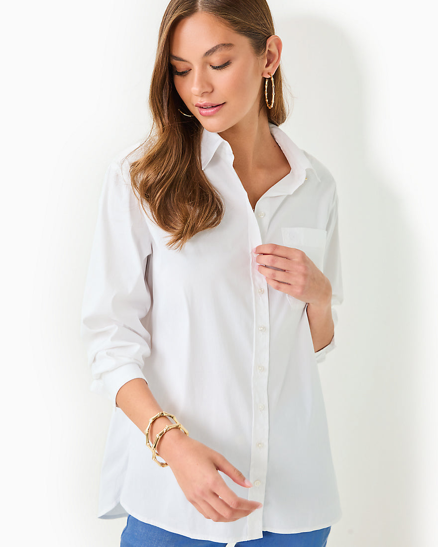 The Relaxed Lilly Shirt - Resort White