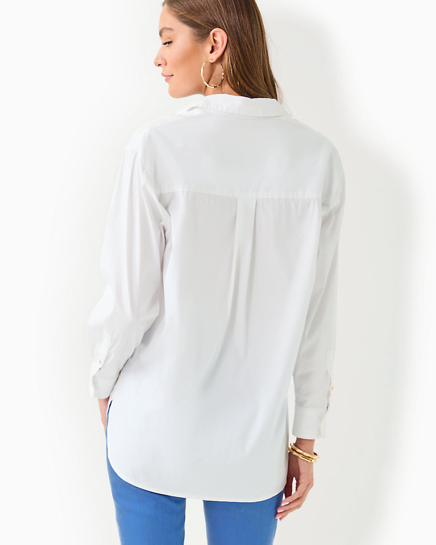 The Relaxed Lilly Shirt - Resort White - 2