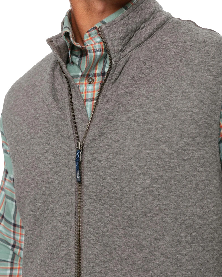 Mens Sundown Quilted Vest - Heather Gunmetal