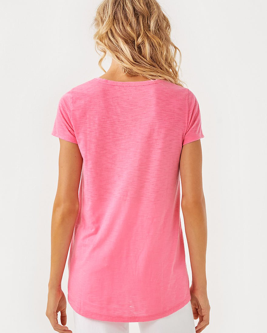 Etta Scoop Neck Top - Rousseau Pink - 2