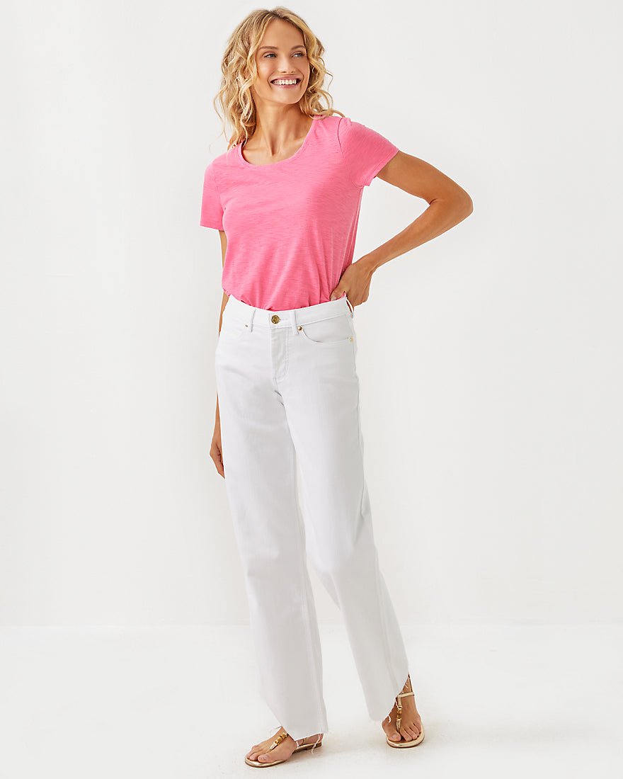 Etta Scoop Neck Top - Rousseau Pink - 3