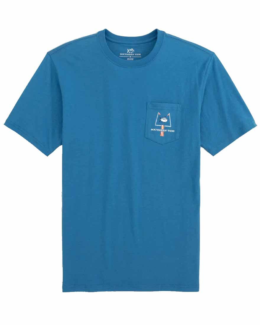 Mens Shortsleeve Goal Oriented Tee - Atlantic Blue - 2