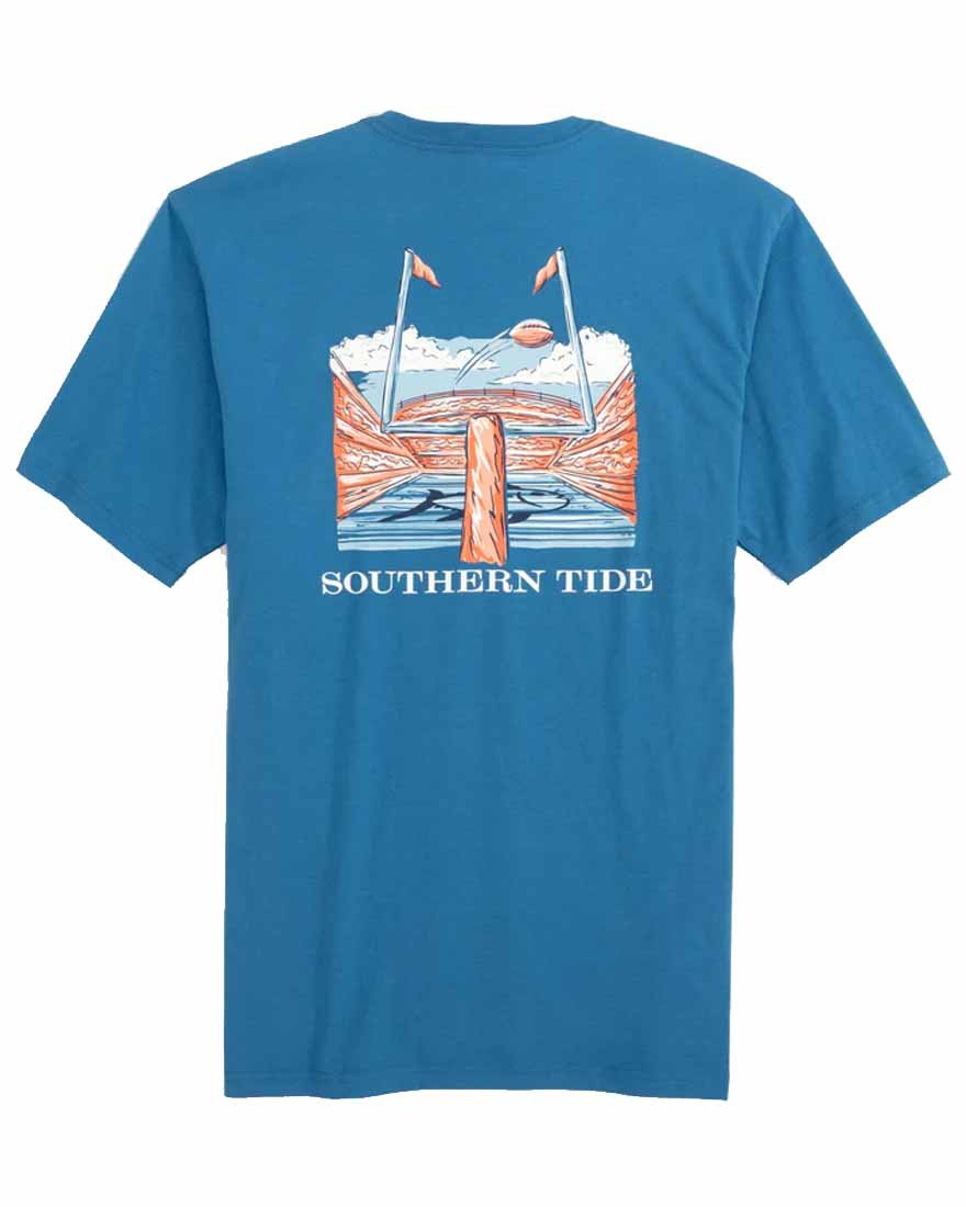 Mens Shortsleeve Goal Oriented Tee - Atlantic Blue - 1