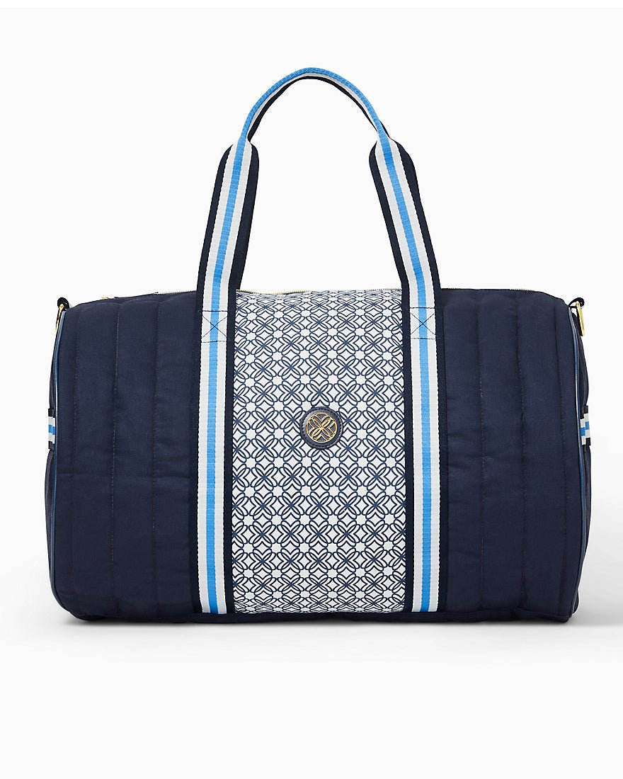 Quilted Puffer Halton Duffel Bag - Low Tide Navy - 6