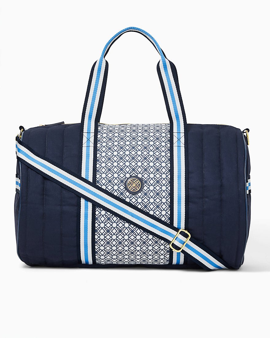 Quilted Puffer Halton Duffel Bag - Low Tide Navy - 1