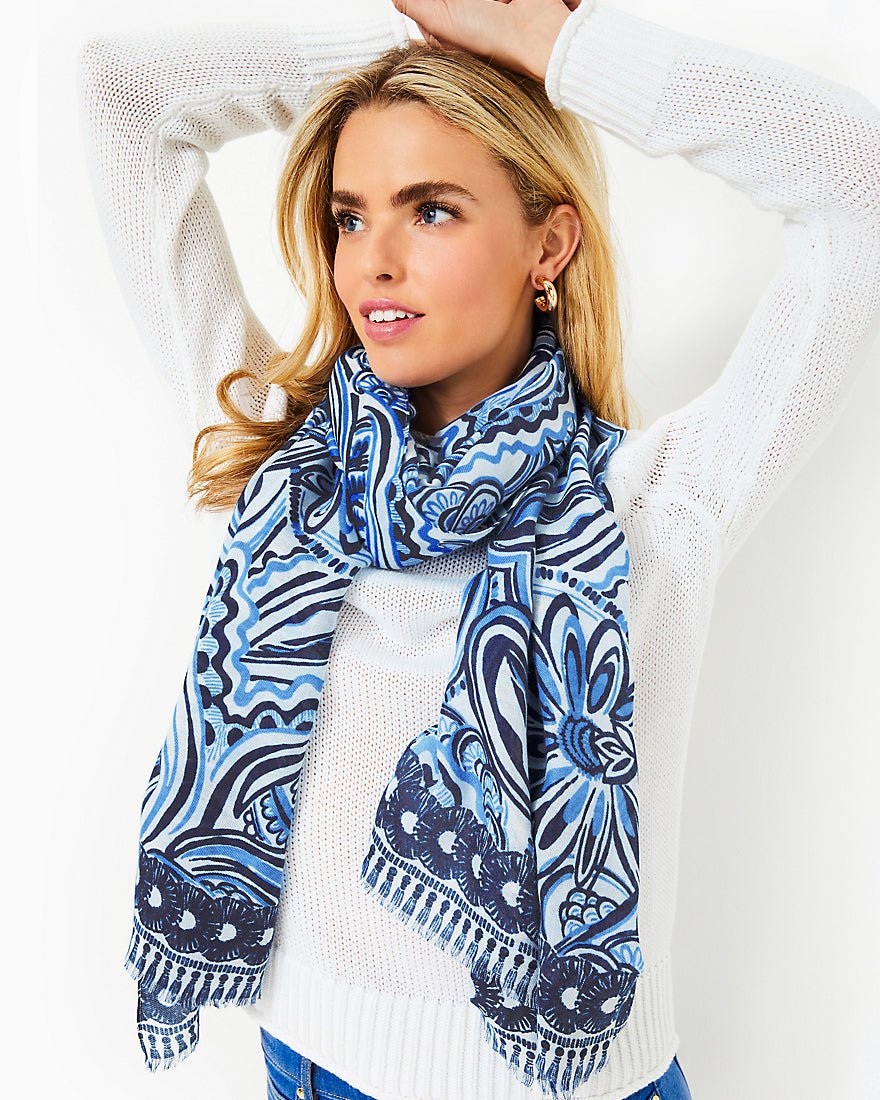 Resort Scarf - Resort White Give It A Whirl - 20