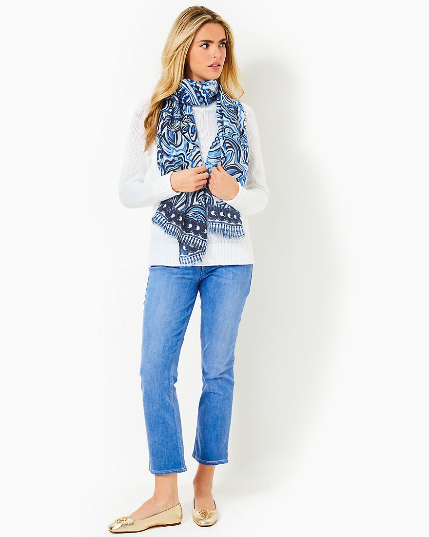 Resort Scarf - Resort White Give It A Whirl - 16