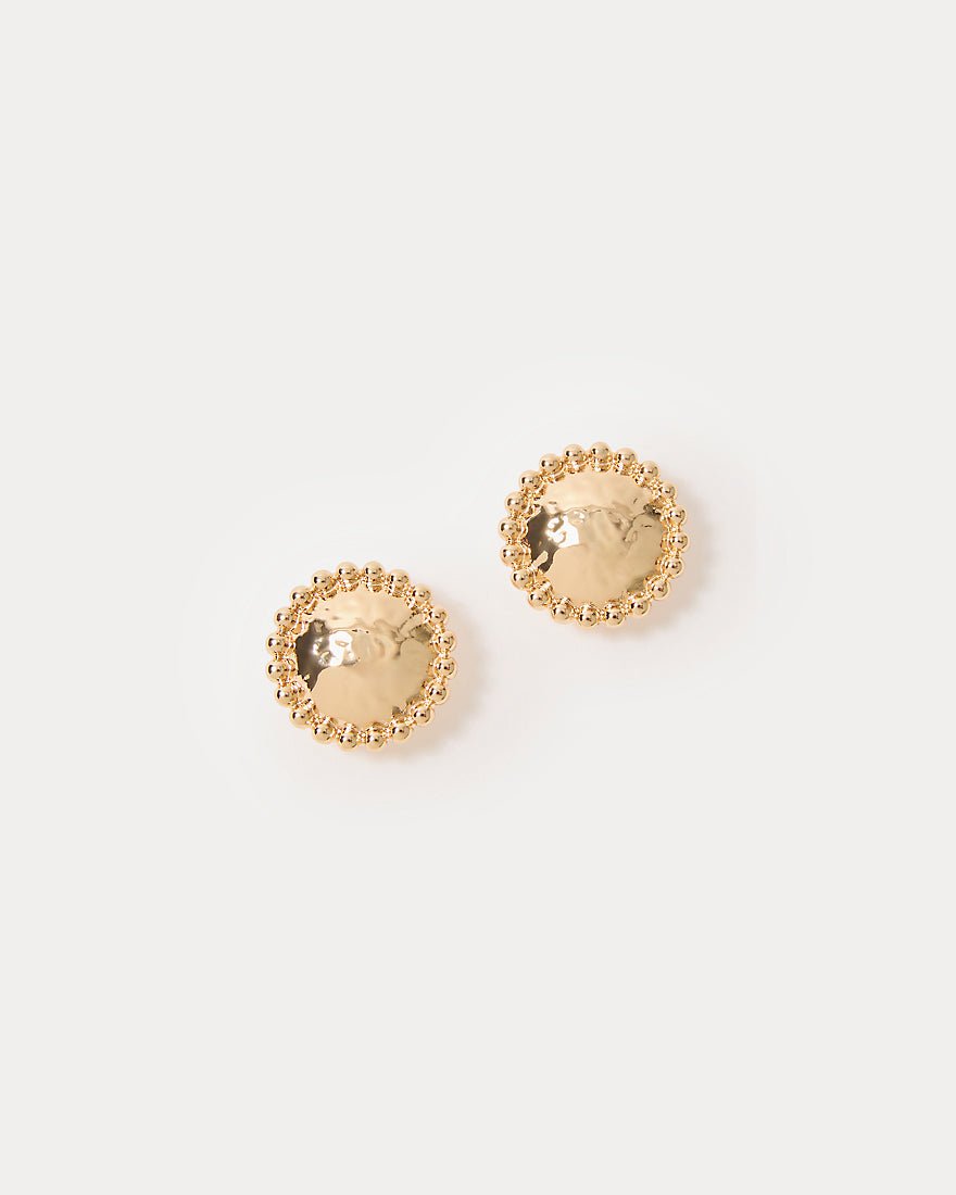 Via Del Mar Earrings - Gold Metallic