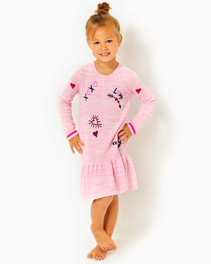 Infant & Toddler Girls Pink Sweater Dress With Tulle Skirt – Gerber  Childrenswear
