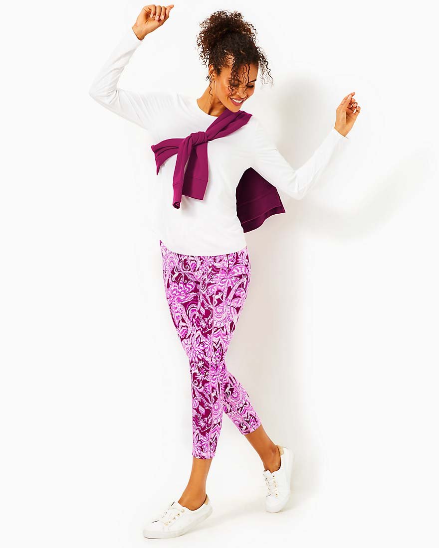 Lilly Pulitzer, Pants & Jumpsuits, Lilly Pulitzer Weekender High Rise  Midi Legging Splashdance